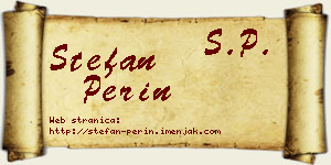 Stefan Perin vizit kartica